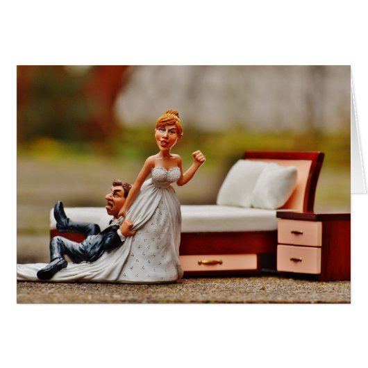 HAMbyWhiteGlove - Card - Bride & Groom Spaß (Vorderseite (Horizontal))