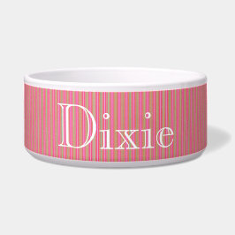 HAMbyWhiteGlove - Dog Food Bowl - Fine Pansy Pink Napf