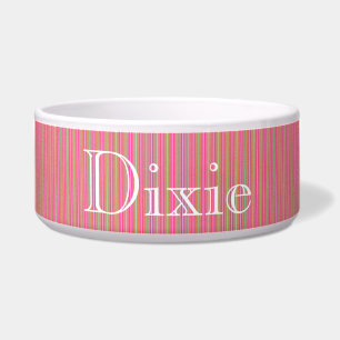 HAMbyWhiteGlove - Dog Food Bowl - Fine Pansy Pink Napf