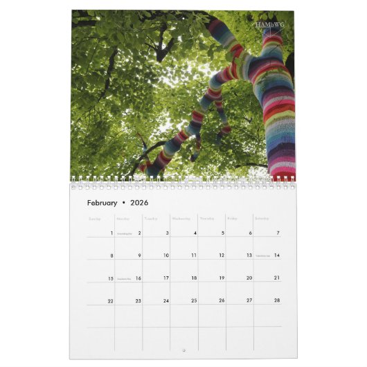 HAMbyWhiteGlove - farbig Kalender (Feb 2026)