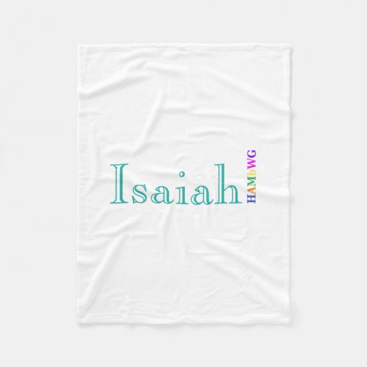 HAMbyWhiteGlove - Fleece Blanket - Caslon Schrifta (Vorderseite)