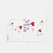 HAMbyWhiteGlove - Fleece Blanket - Herz (Vorderseite (Horizontal))