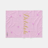 HAMbyWhiteGlove Fleece Blanket - Personalizable (Vorderseite (Horizontal))