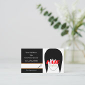 HAMbyWhiteGlove - Hair Stylist Visitenkarte (Stehend Vorderseite)