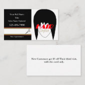 HAMbyWhiteGlove - Hair Stylist Visitenkarte (Vorne/Hinten)