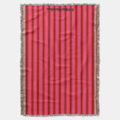 HAMbyWhiteGlove - Krustenblankets - Hellrotes Rosa Decke (Vorderseite Vertikal)