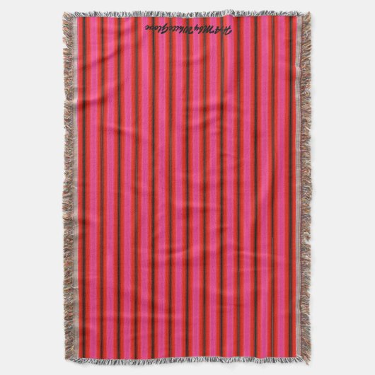 HAMbyWhiteGlove - Krustenblankets - Hellrotes Rosa Decke (Vorderseite Vertikal)