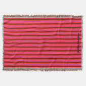 HAMbyWhiteGlove - Krustenblankets - Hellrotes Rosa Decke (Vorderseite)