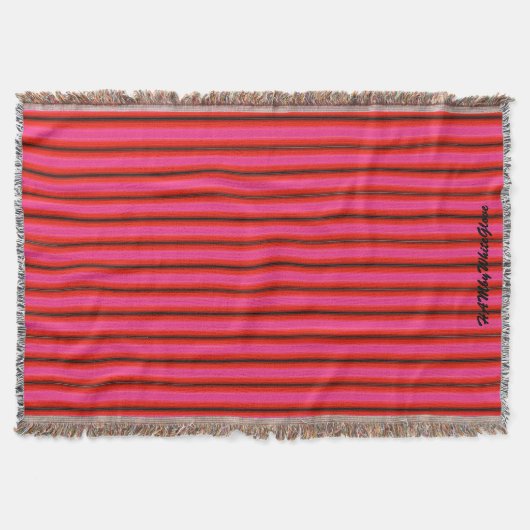 HAMbyWhiteGlove - Krustenblankets - Hellrotes Rosa Decke (Vorderseite)