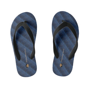 HAMbyWhiteGlove Logo Indigo - Zehentrenner Kinderbadesandalen