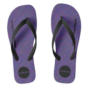HAMbyWhiteGlove - Mens Flip-Flops - Lila Mix Badesandalen