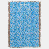 HAMbyWhiteGlove - Throw Blanket - Blue Camouflage Decke (Vorderseite Vertikal)