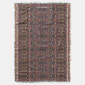 HAMbyWhiteGlove - Throw Blanket - Dunkel Bohemisch Decke (Vorderseite Vertikal)