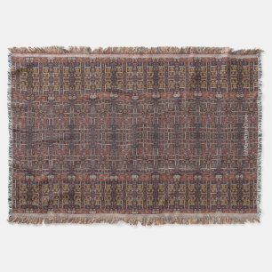 HAMbyWhiteGlove - Throw Blanket - Dunkel Bohemisch Decke