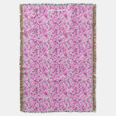 HAMbyWhiteGlove - Throw Blanket - Pink Camouflage Decke (Vorderseite Vertikal)