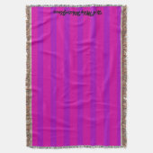 HAMbyWhiteGlove - Throw Blanket - Pink/Lila Decke (Vorderseite Vertikal)