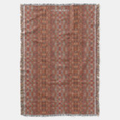 HAMbyWhiteGlove - Throw Blanket - Rost Bohemisch Decke (Vorderseite Vertikal)