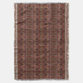 HAMbyWhiteGlove - Throw Blanket - Rusts & Browns Decke (Vorderseite Vertikal)
