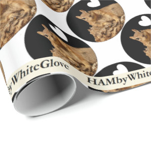 HAMbyWhiteGlove Wrapping Paper - Eichhörnchen-B/W- Geschenkpapier