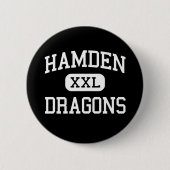 Hamden - Drachen - hoch - Hamden Connecticut Button (Vorderseite)
