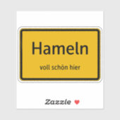 Hameln Aufkleber Sticker Autoaufkleber (Blatt)