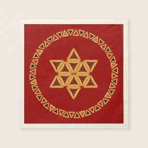 Hamentashen Davidsstern Papierservietten