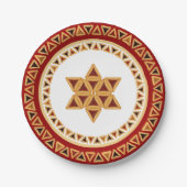 Hamentashen Star von David Paper Plate Pappteller (Vorderseite)