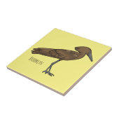 Hamerkop Vogel Cartoon Illustration Fliese (Seite)