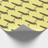 Hamerkop Vogel Cartoon Illustration Geschenkpapier (Ecke)