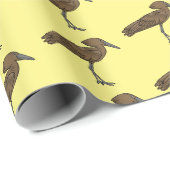 Hamerkop Vogel Cartoon Illustration Geschenkpapier (Rolleneckpunkt)