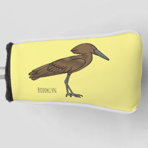Hamerkop Vogel Cartoon Illustration Golf Headcover
