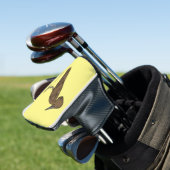 Hamerkop Vogel Cartoon Illustration Golf Headcover (In Situ)