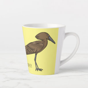 Hamerkop Vogel Cartoon Illustration Milchtasse