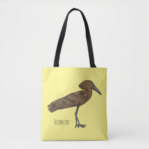 Hamerkop-Vogel-Cartoon-Illustration Tasche
