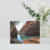 Hamersley Gorge, Karijini Nationalpark - Postcard Postkarte (Stehend Vorderseite)