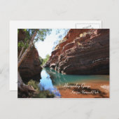 Hamersley Gorge, Karijini Nationalpark - Postcard Postkarte (Vorne/Hinten)