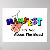 Hamfest "Es geht nicht um Fleisch" Ham Radio Poste Poster (Vorne)