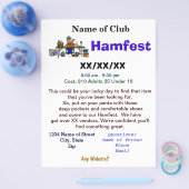 Hamfest Flyer 2-seitig mit Ham Vendor Customize It (Einzeln)