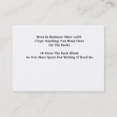 Hamfest Verkäufer-kundengerechte Visitenkarten Visitenkarte (Rückseite)