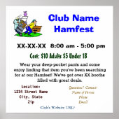 Hamfest Werbeplakat anpassen! Poster (Vorne)