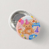 Hamhocks Pink Splashtastic! Geschichtenbuch Button (Vorne & Hinten)