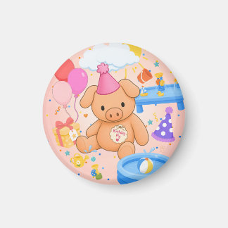 Hamhocks Pink Splashtastic! Geschichtenbuch Magnet