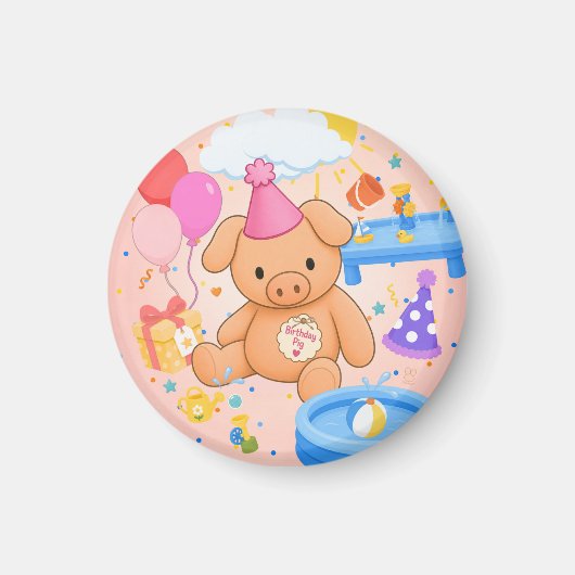 Hamhocks Pink Splashtastic! Geschichtenbuch Magnet (Vorne)