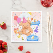 Hamhocks rosafarbene Splashtastic!-Erzählbuch-Serv Serviette (Beispiel)