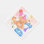 Hamhocks rosafarbene Splashtastic!-Erzählbuch-Serv Serviette (Ecke)