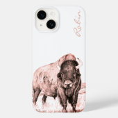 Hamilton ~ American Bison (Lachs) Case-Mate iPhone Hülle (Rückseite)