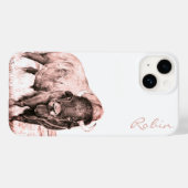Hamilton ~ American Bison (Lachs) Case-Mate iPhone Hülle (Rückseite (Horizontal))