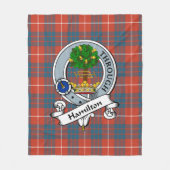 Hamilton Ancient Clan Abzeichen Tartan Kariert Fleecedecke (Vorderseite)