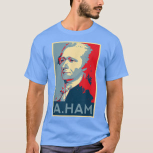 Hamilton Art Portrait Vintage Poster Style Men Wo T-Shirt