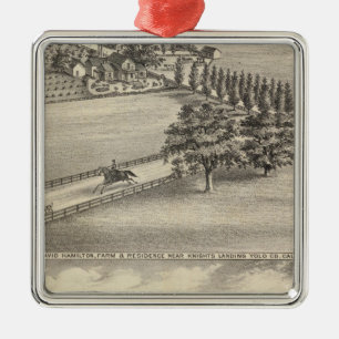 Hamilton-Bauernhof, Beamer Gbd Silbernes Ornament